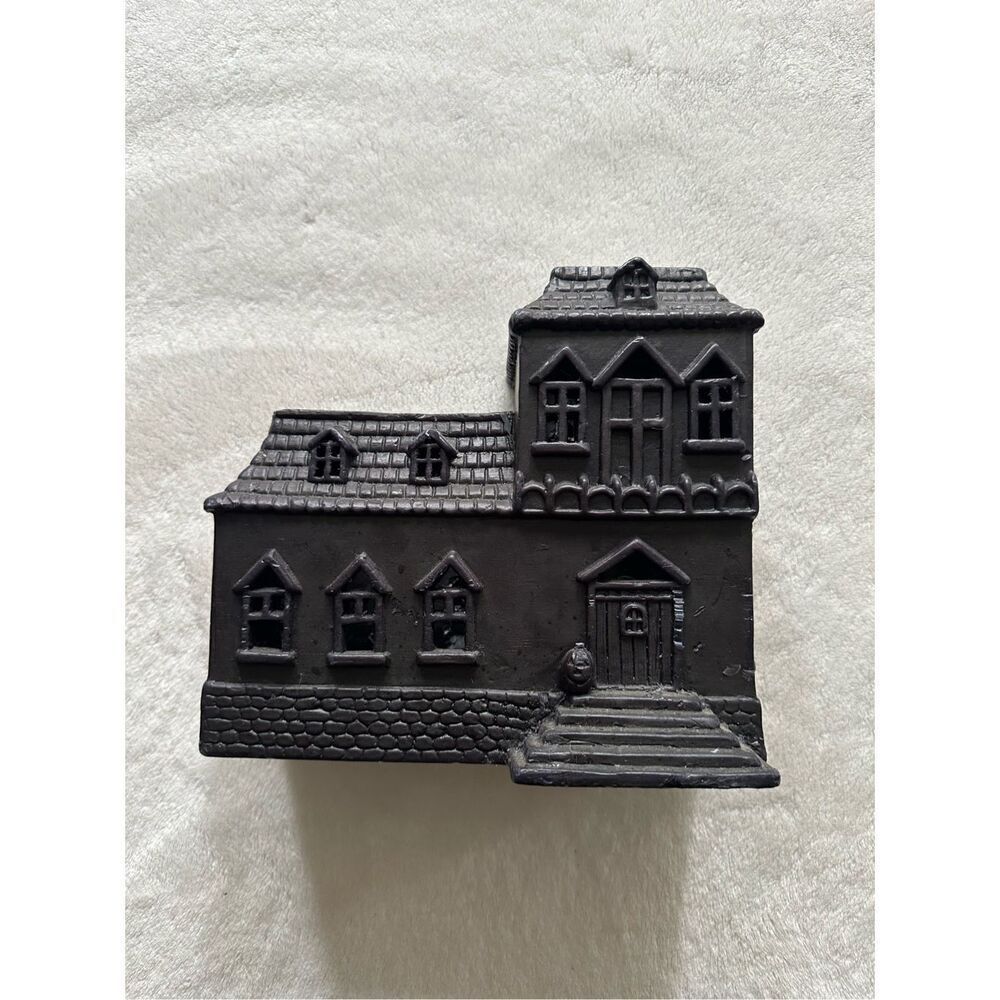 Black Decorative Ceramic House Figurine - Home Accents